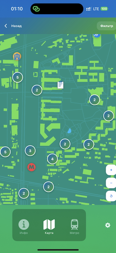 Карта кампуса